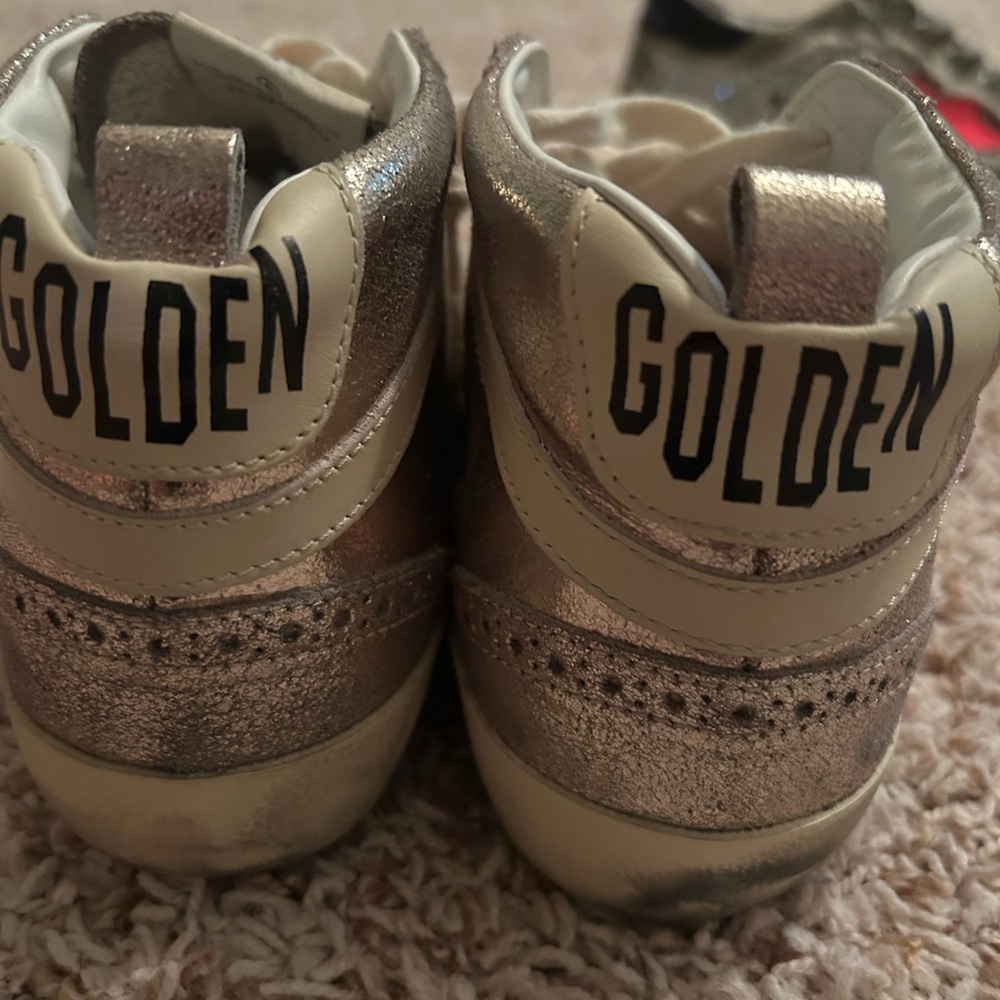 Women's Metallic Bronze Sneakers Golden Goose Mid size 39 - Picture 4 of 9